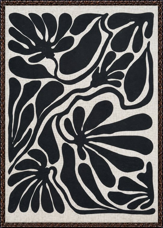 Black Botanical Silhouette